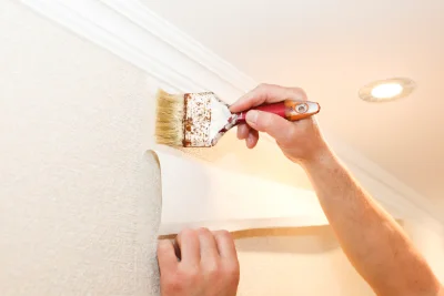 Pose de papier peint à Chamblay — revêtements muraux et toiles de verre